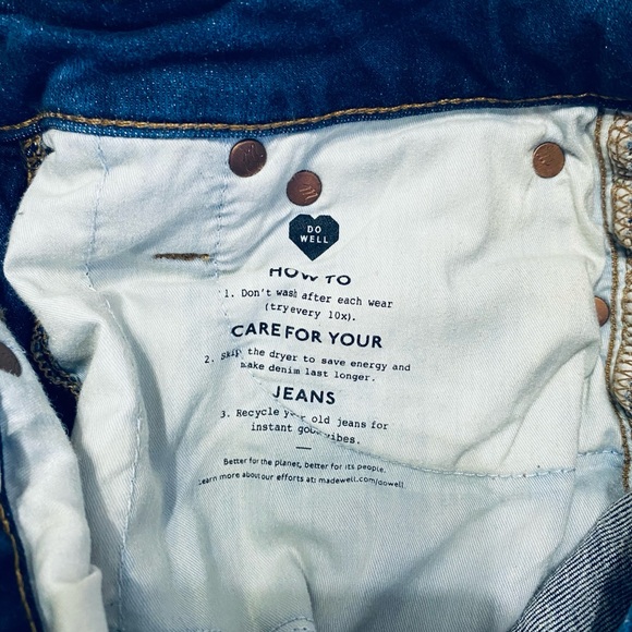 Madewell Indigo Wide Leg Jeans - Picture 12 of 12